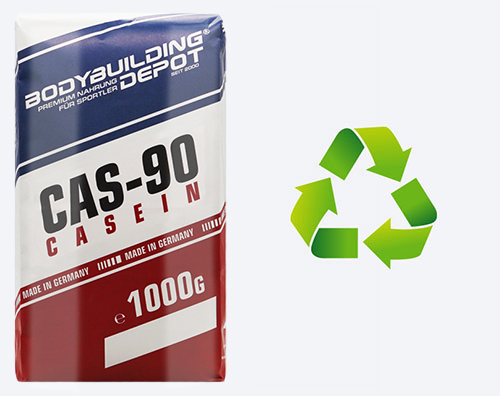 CAS-90 Casein Papiertüte Recycling