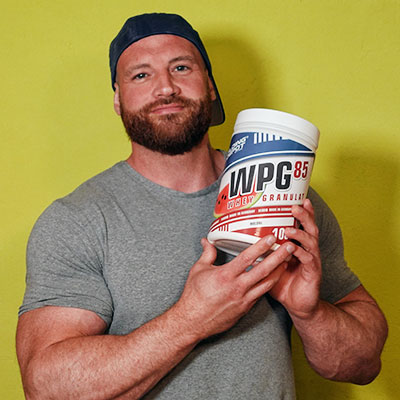 Bild zeigt Danny mit Clear Whey